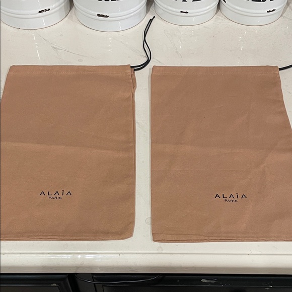 Alaïa Paris Tan Dust Bags - Picture 1 of 4